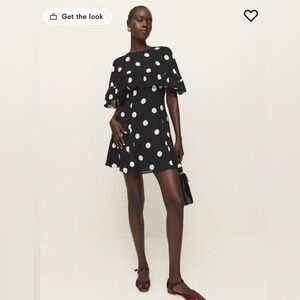 Reformation Zelena Dress Black - Size 4